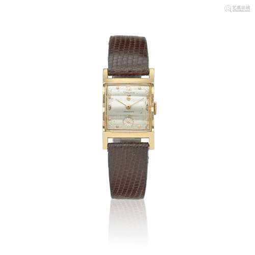 【¤】GRUEN. A 14K GOLD MANUAL WIND WRISTWATCHc.1940s