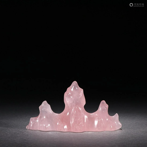 CHINESE PINK CRYSTAL BRUSHREST