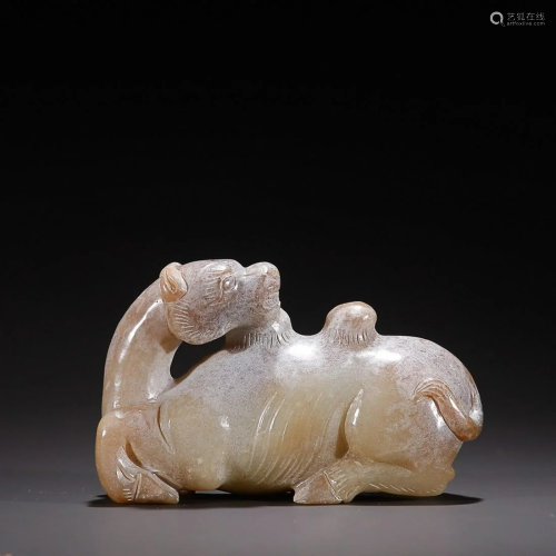 CHINESE ANTIQUE JADE CAMEL
