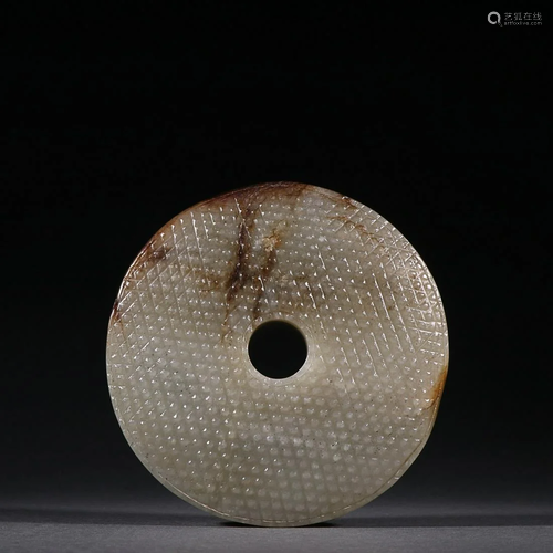 CHINESE HETIAN JADE BI DISC