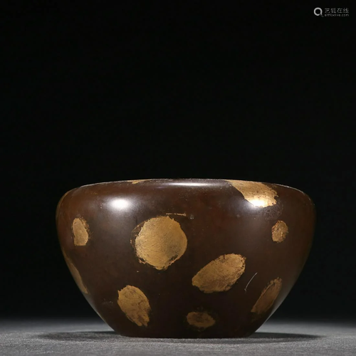 CHINESE GOLD-SPLASHED BRONZE CENSER, 'MING XUANDE'...