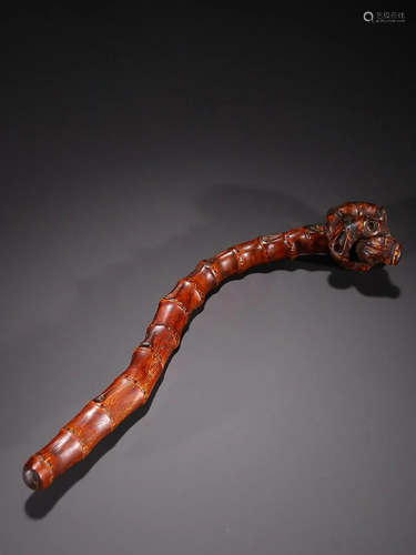 CHINESE BAMBOO RUYI SCEPTER