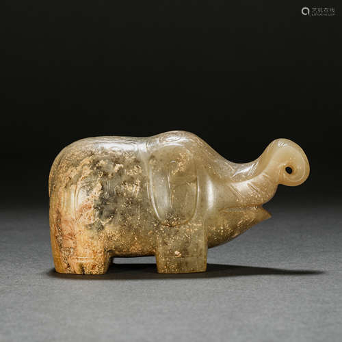 Han Dynasty Hetian Jade Beast