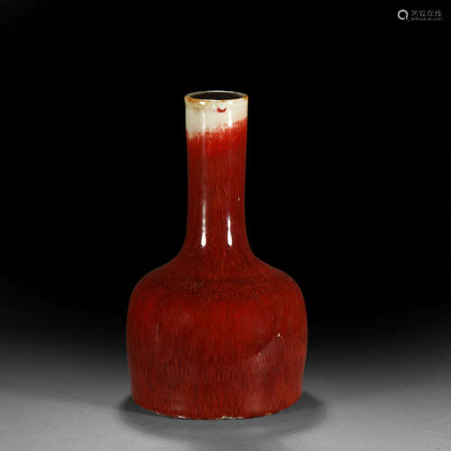 Qing Dynasty Langhong Glazed Appreciation Vase