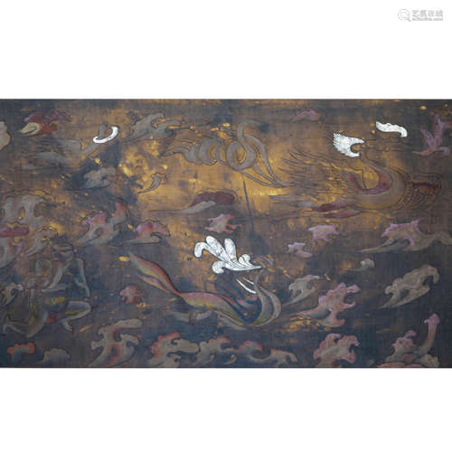 Warring States Silk Gold and Silver Painted Silk Paintings