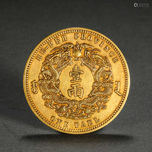 One or two gold coins of Guangxu in the Qing Dynasty