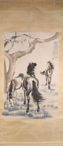 Xu Beihong's Three Horses