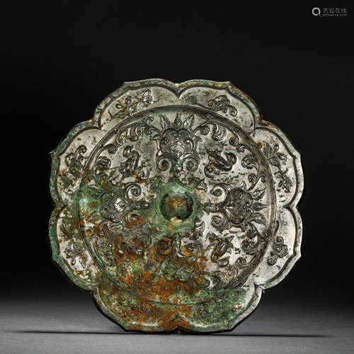 Tang Dynasty Sunflower Bronze Mirror