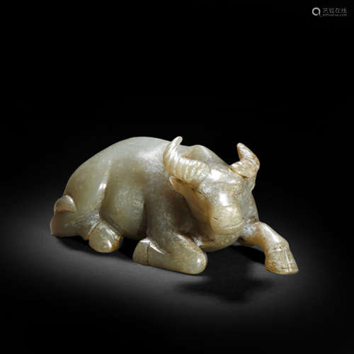 Hetian jade cattle in Han Dynasty