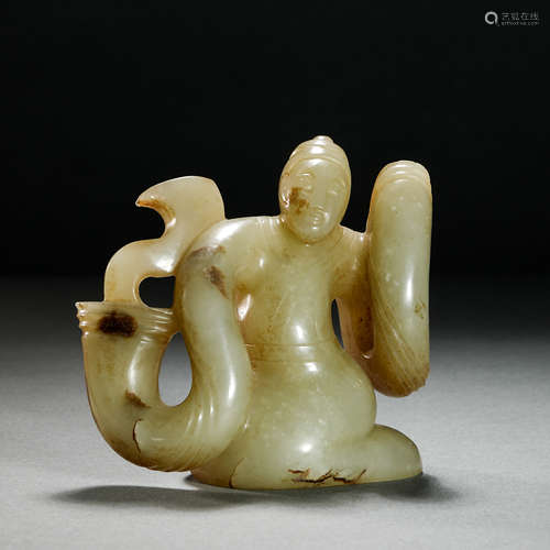 Han Dynasty Hetian jade dance maid