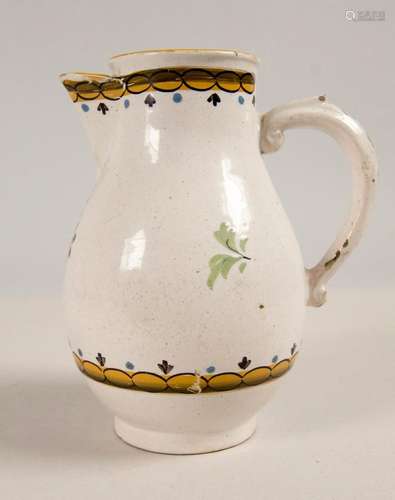 Kleine Fayence Kanne / A small fayence pot, Mosbacher Fayenc...