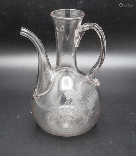 Schenkkrug / A glass jug, Sachsen, 18.-19. Jh.