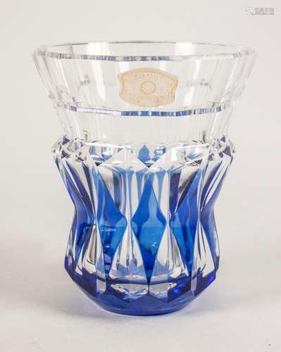 Art Déco Vase / An Art Deco crystal glass vase, Val. St. Lam...