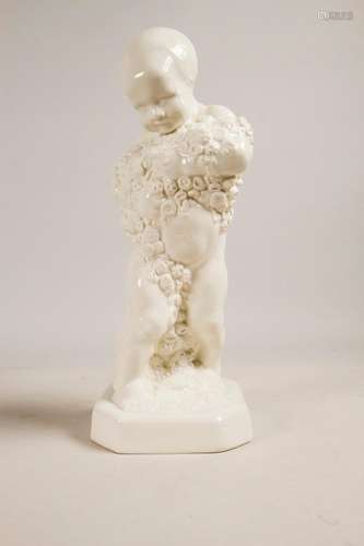 Putto mit Blumen / A cherub with flowers, G. Heckenberger, u...