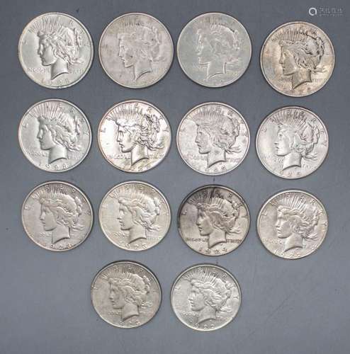 USA: Silbermünzen / Silver coins  Peace-Dollar