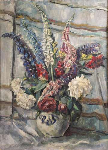 Rolf Müller-Landau (1903-1956),  Stillleben mit Gladiolenvas...