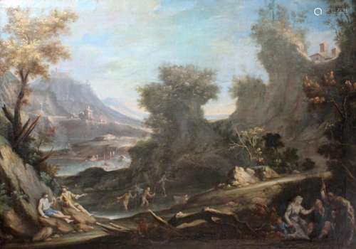 Jan van Huysum attr. (1682-1749), Italienische Landschaft mi...