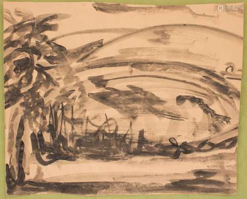 Erich Heckel (1883-1970), zugeschrieben,  Abstrakte Landscha...