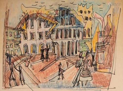 Marcel Janco (1895-1984),  Les ruins de guerre  /  Ruins of ...