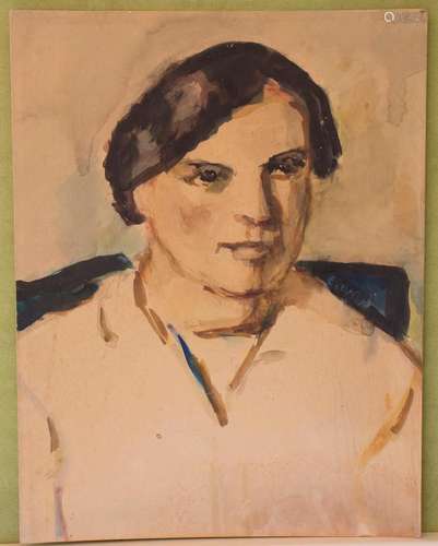 Emil Orlik (1870-1932), Junge Frau /  A portrait of a young ...