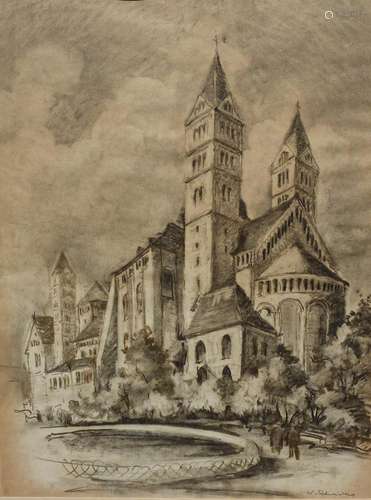 W. Schneider (um 1920 tätig),  Der Dom zu Speyer am Rhein , ...