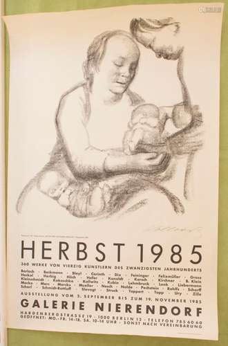 Ausstellungsplakat  Herbst 1985 , Galerie Nierendorf, Berlin...