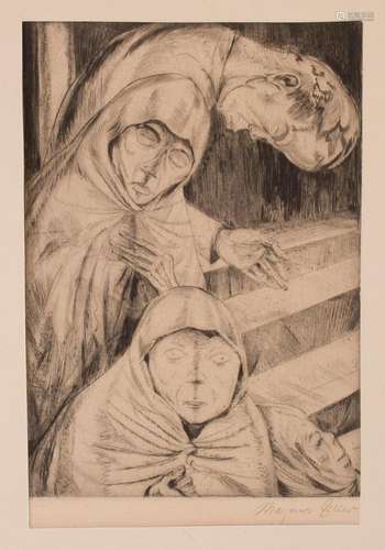 Magnus Zeller (1888-1972),  Bettler  /  Beggars , 1917