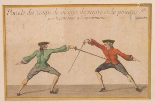 Künstler des 18. Jh.,  Degenduell  /  A duel with epees , Fr...