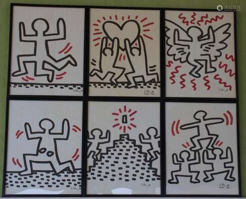 Keith HARING (1958-1990),  The Bayer Suite , 1982