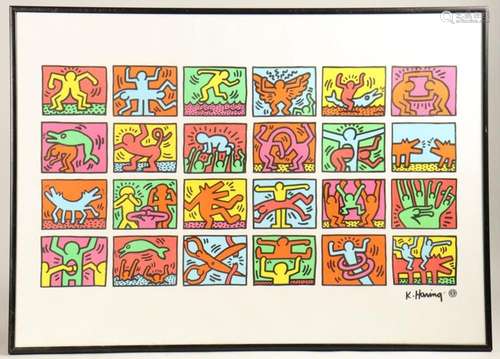 Keith HARING (1958-1990),  Retrospect 1989 , um 1992