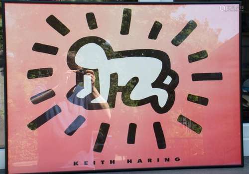 Keith HARING (1958-1990),  Radiant baby red magnet , ca.1992