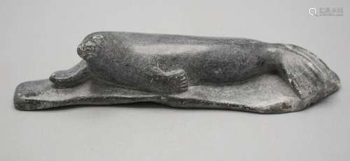 Inuitkunst  Robbe  / A piece of Inuit native art  A seal , K...