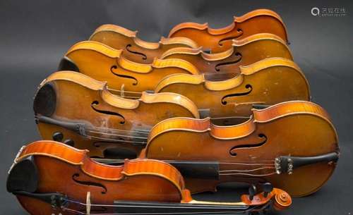 Sammlung von 8 Schülergeigen / 8 violins