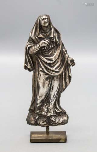 Silber-Figur der trauenden Heiligen Maria / A silver figure ...