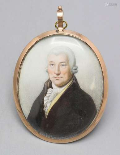 Miniatur Porträt eines Herren / A miniature portrait of a ge...