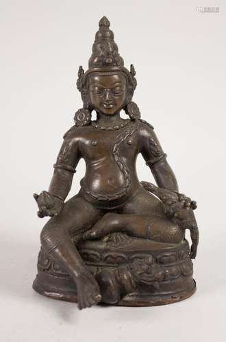 Buddha  Mahasiddha Virupa ? mit Mungo  Tibet, 15./16. Jh.