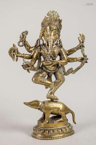 Ganesha auf Ratte, Indien, 18./19. Jh.