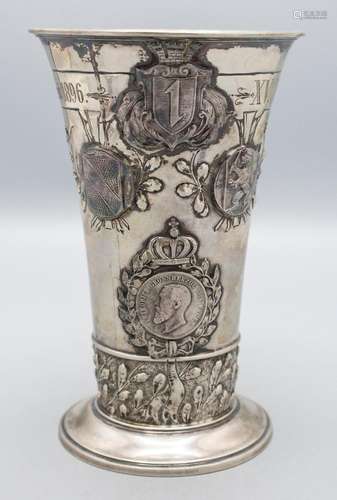 Schützenpokal in Silber / A silver cup, Mannheim, 1896