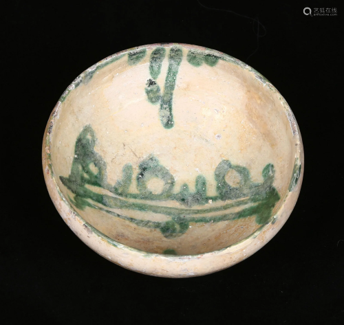 An Abbasid Calligraphic Pottery Bowl