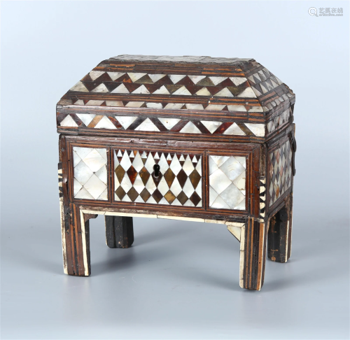 A Mother-Of-Pearl, Tortoise Shell And Ivory-Inlaid Qur'...