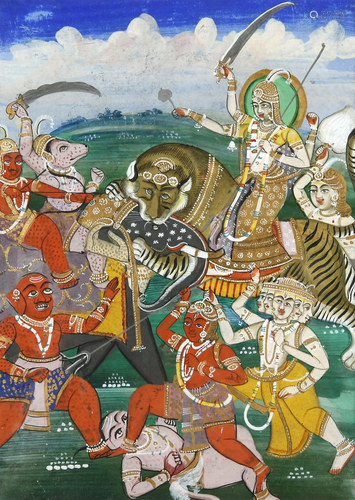 Mahisasuramardini Slaying the Demon Mahisasura