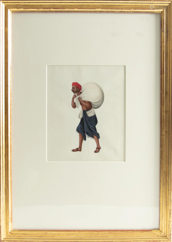 Company School Painting of a Washerman