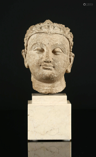 A Gandhara Stucco Head of Buddha, 4th/5th century