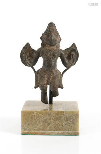 A Khmer Bronze Figure of Garuda