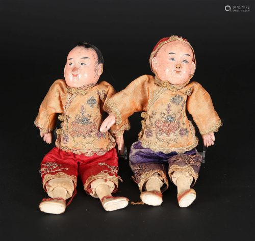 Two Antique Chinese Dolls