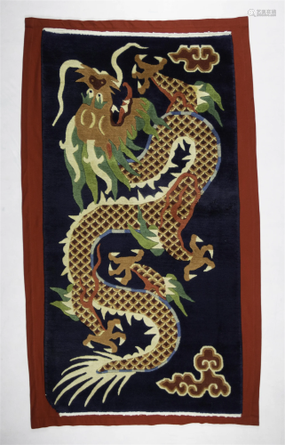 A Tibetan Dragon Rug, Himalayan States