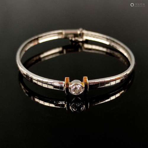 Exclusive diamond bracelet, 750/18K white/yellow gold, 13,33...