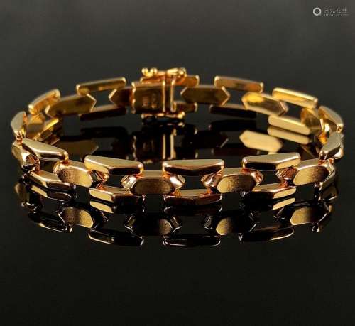 Vintage bracelet, 585/14K yellow gold, 19.9g, consisting of ...