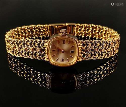 Wrist watch, Dugena, 585/14K yellow gold, 26,9g, quartz move...