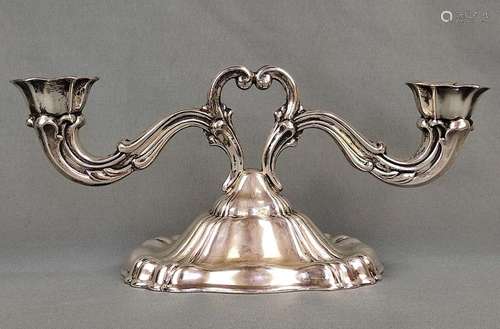 Candlestick, two flame, silver 925, Austria, Viennese silver...